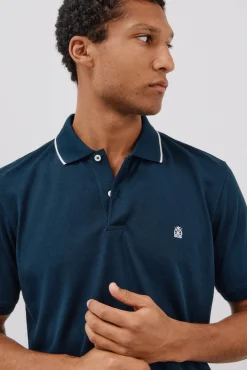 Cortefiel Polos-Polo Coolmax® Azul