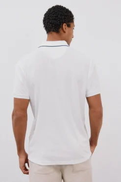 Cortefiel Polos-Polo Coolmax® Branco