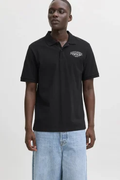 Jack & Jones Polos-Polo corte regular fit preto