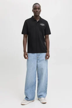 Jack & Jones Polos-Polo corte regular fit preto