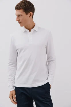 Cortefiel Polos|T-Shirts-Polo corte regular fit Branco