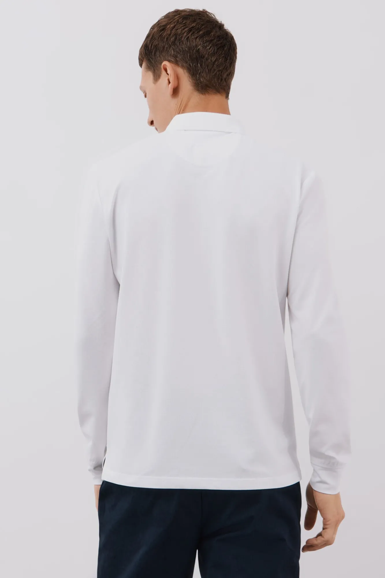 Cortefiel Polos|T-Shirts-Polo corte regular fit Branco
