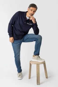 Privata Polos-Polo de manga comprida Azul