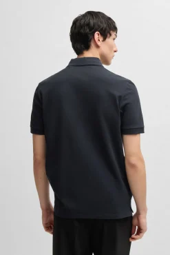 HUGO Polos-Polo de manga curta Azul