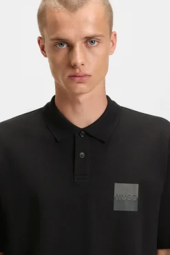 HUGO Polos-Polo de manga curta Preto