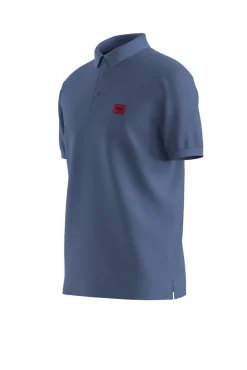 HUGO Polos-Polo de manga curta Azul