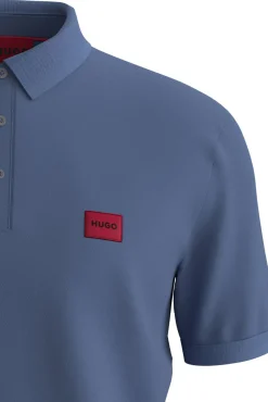 HUGO Polos-Polo de manga curta Azul