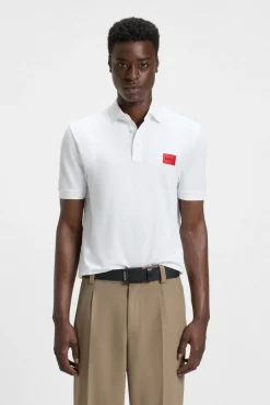 HUGO Polos-Polo de manga curta Branco