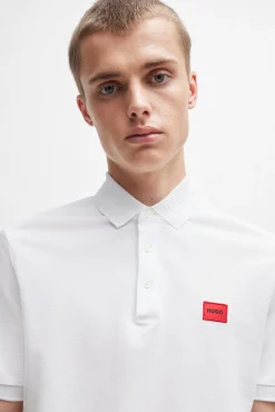 HUGO Polos-Polo de manga curta Branco
