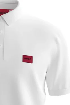 HUGO Polos-Polo de manga curta Branco