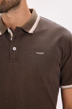 Jack & Jones Polos-Polo de manga curta Castanho