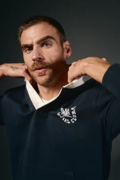 OOTO Polos-Polo de rugby de manga comprida Azul