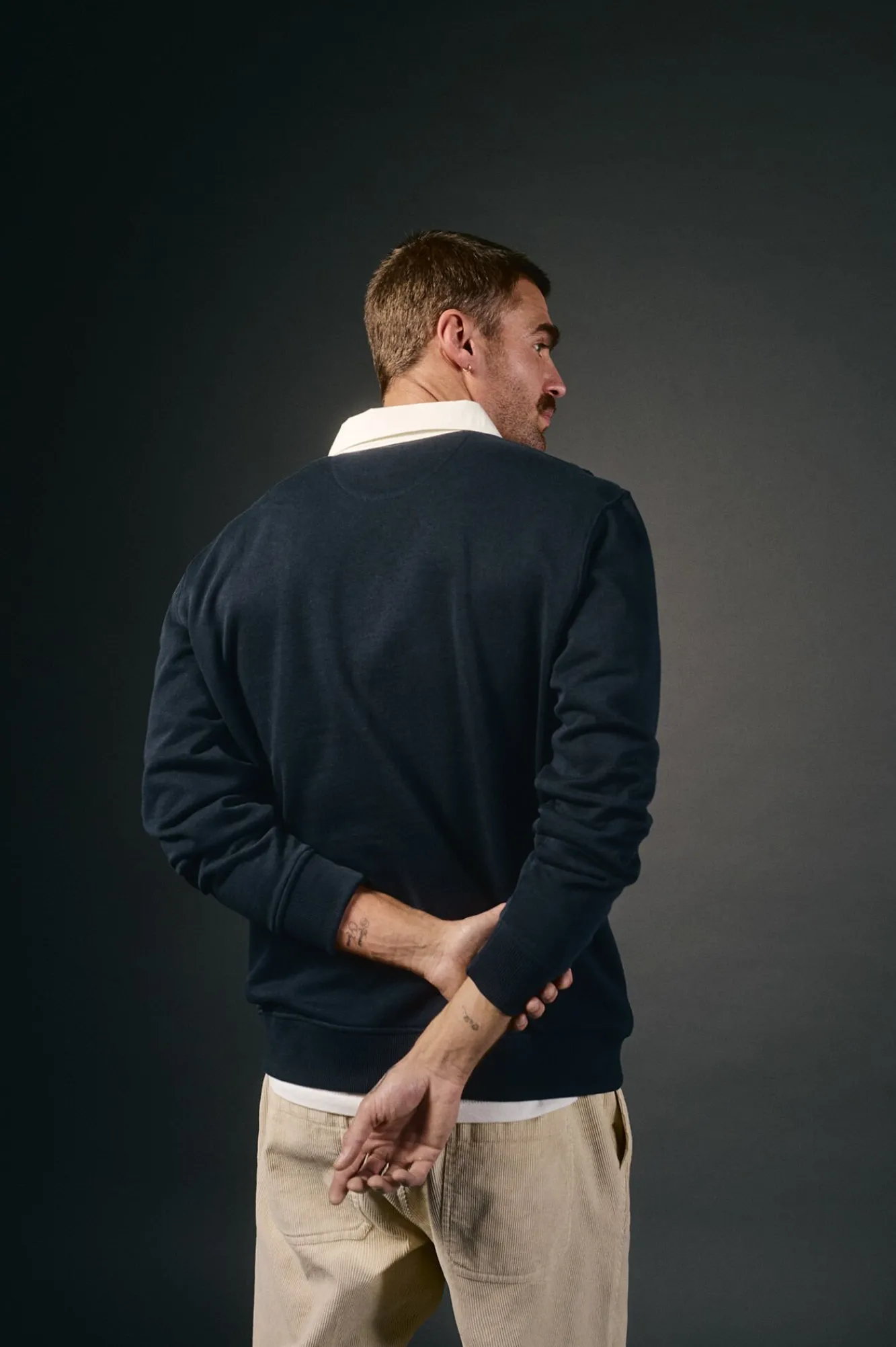 OOTO Polos-Polo de rugby de manga comprida Azul