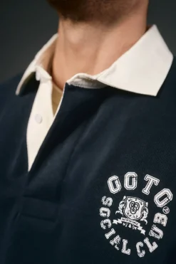 OOTO Polos-Polo de rugby de manga comprida Azul