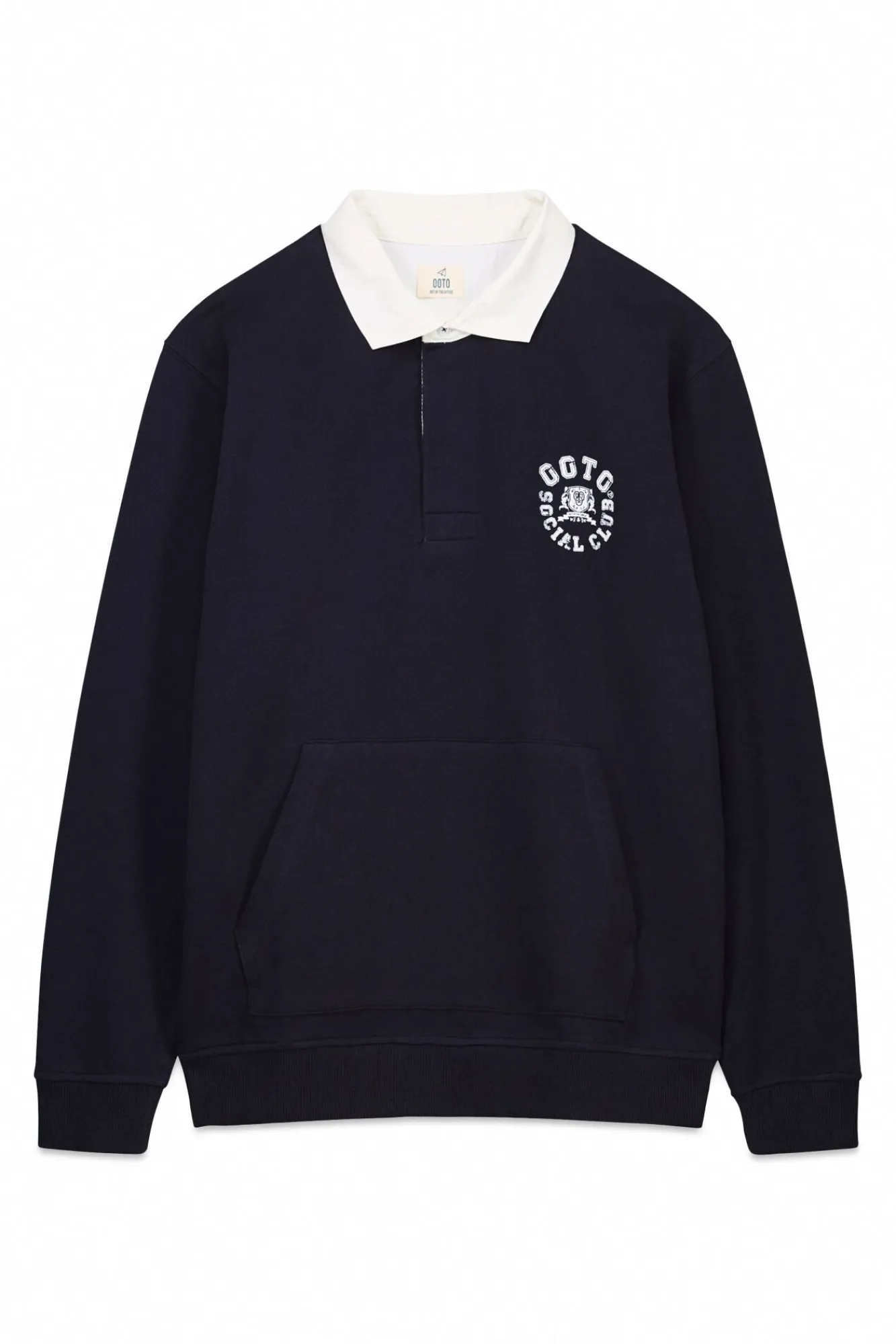 OOTO Polos-Polo de rugby de manga comprida Azul