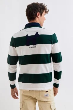 Williot Polos-Polo de Rugby Riscas Verde