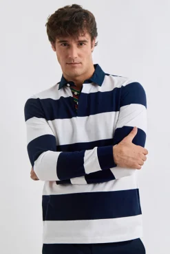 Williot Polos-Polo de Rugby Riscas Azul