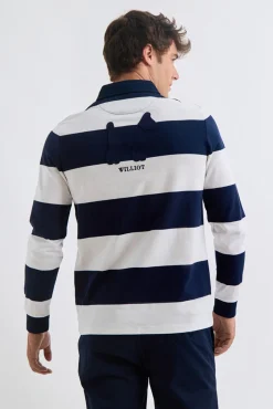 Williot Polos-Polo de Rugby Riscas Azul