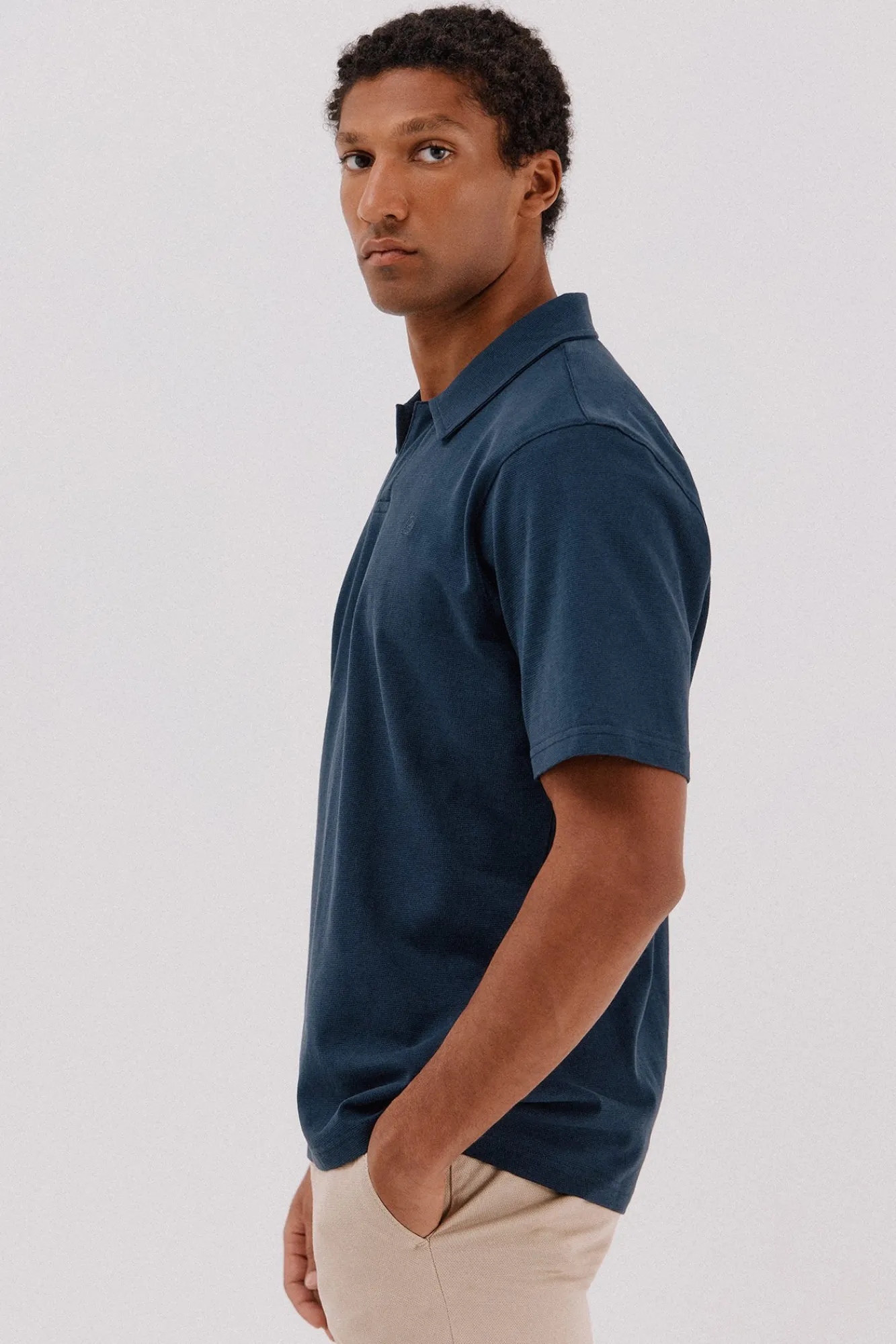 Cortefiel Polos-Polo estrutura Azul