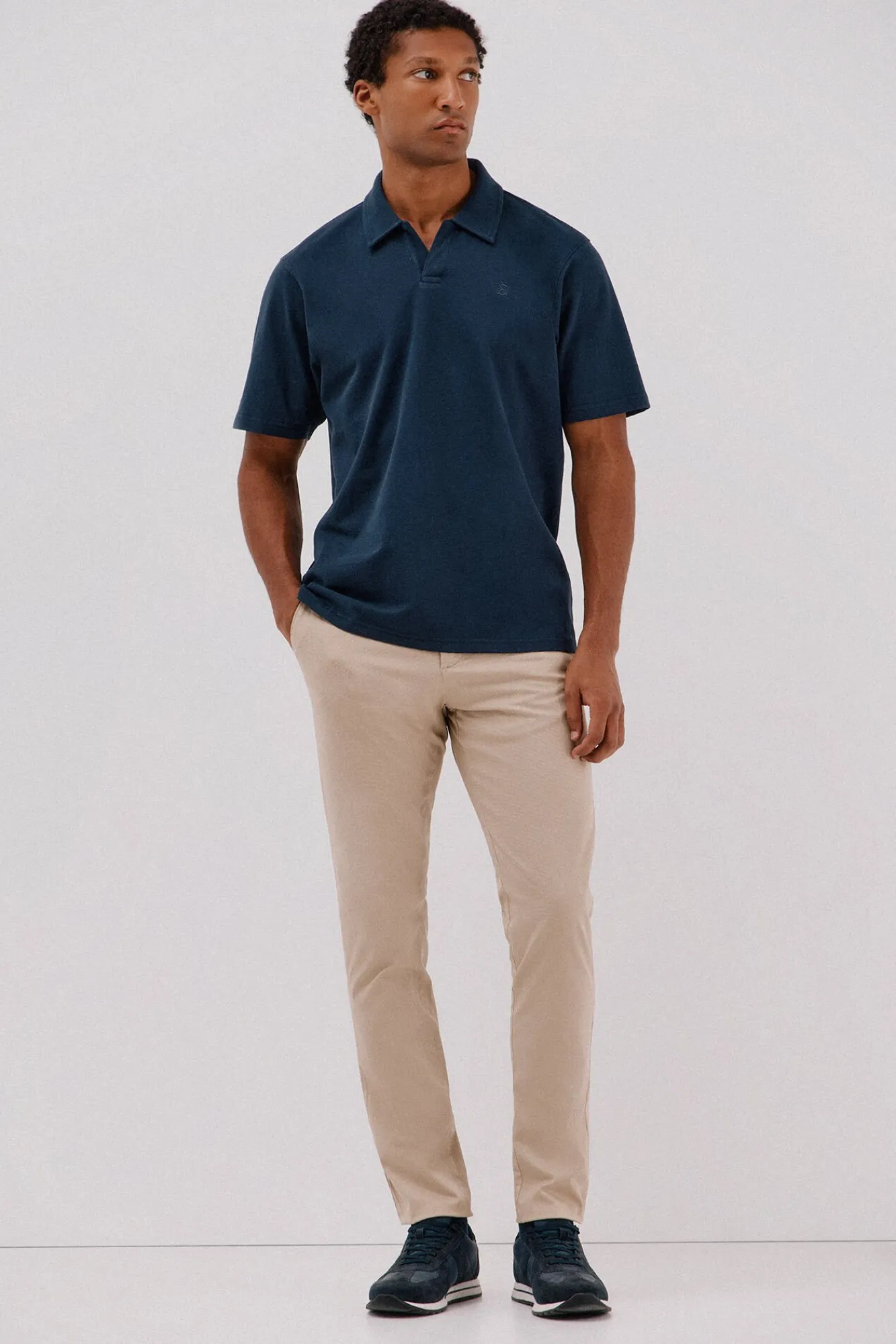 Cortefiel Polos-Polo estrutura Azul