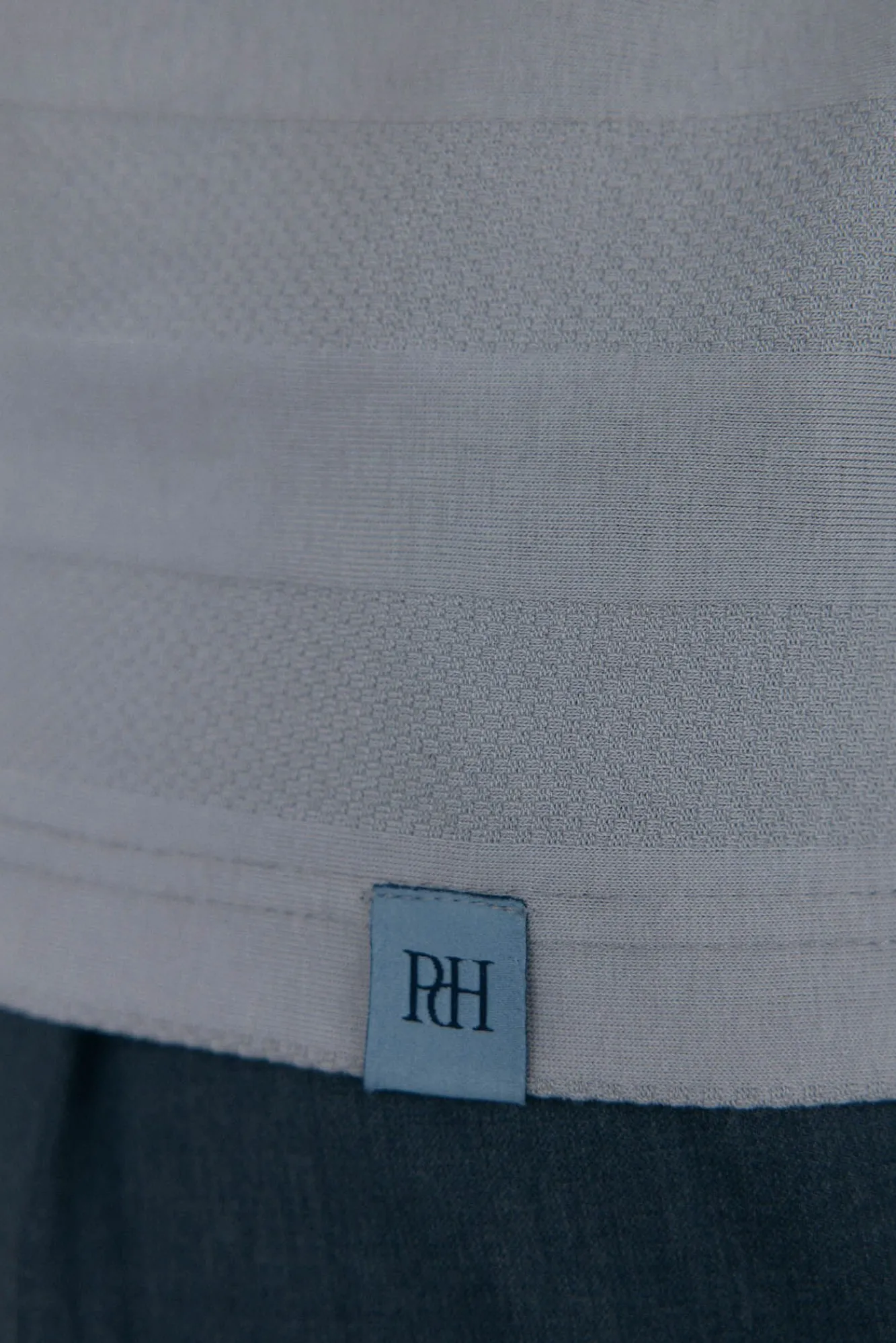 Pedro del Hierro Polos-Polo estrutura jacquard Cizento