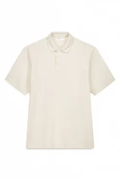 Springfield Polos-Polo estruturada em sarja de corte regular branco