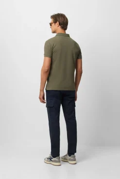 Silbon Polos-Polo liso clássica Verde