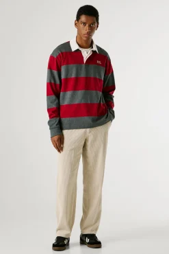 Pepe Jeans Polos-Polo manga comprida vermelho