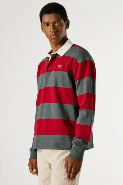 Pepe Jeans Polos-Polo manga comprida vermelho