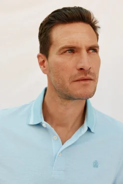 Cortefiel Polos-Polo oxford Azul