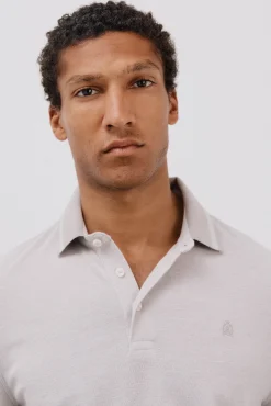 Cortefiel Polos-Polo oxford Cinzento