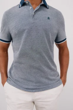 Cortefiel Polos-Polo oxford Azul