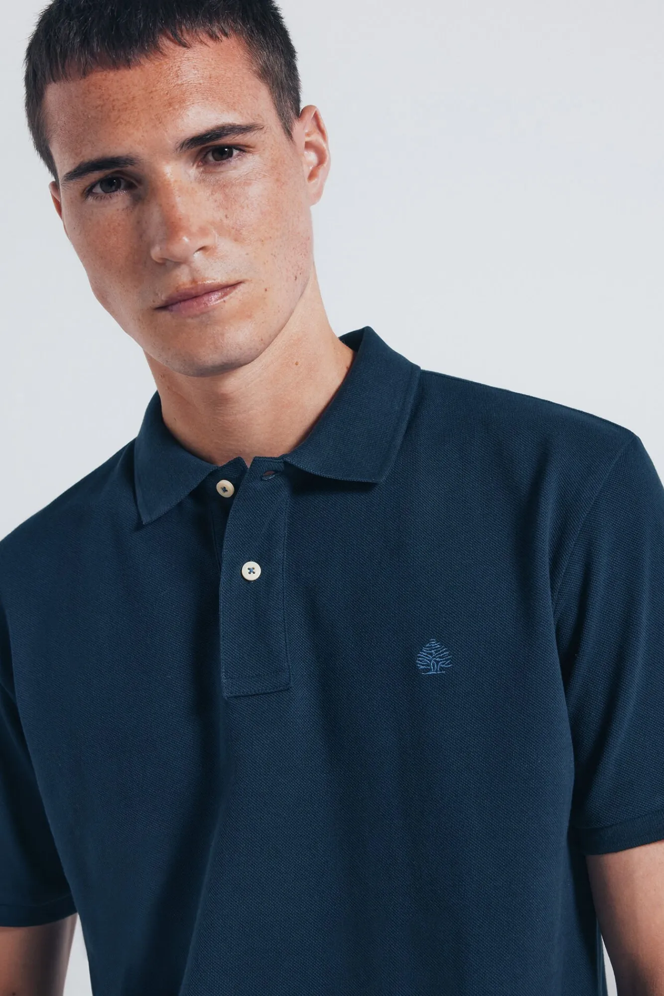 Springfield Polos-Polo piqué básico regular fit azul