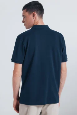 Springfield Polos-Polo piqué básico regular fit azul