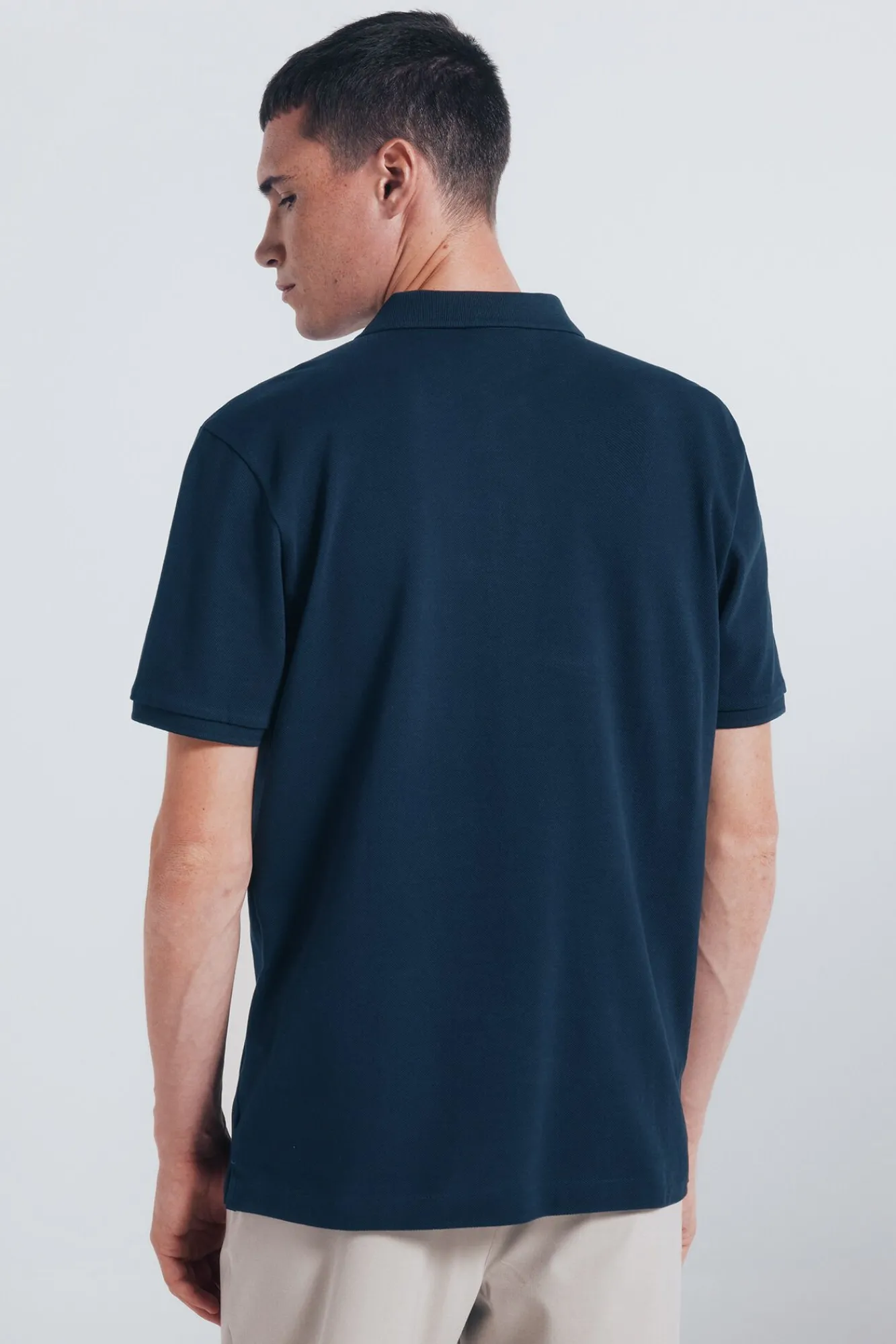 Springfield Polos-Polo piqué básico regular fit azul