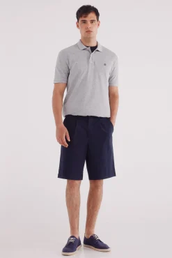 Springfield Polos-Polo piqué básico regular fit cinzento