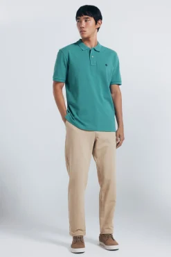 Springfield Polos-Polo piqué básico regular fit verde
