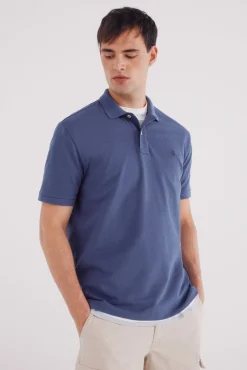 Springfield Polos-Polo piqué básico regular fit azul