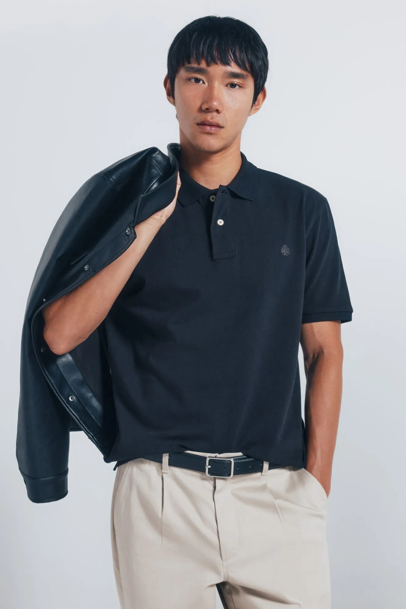 Springfield Polos-Polo piqué básico regular fit preto