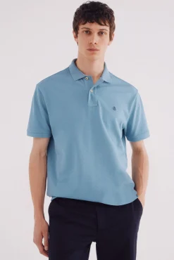 Springfield Polos-Polo piqué básico regular fit azul