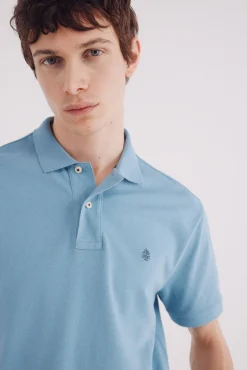Springfield Polos-Polo piqué básico regular fit azul