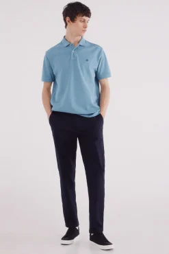 Springfield Polos-Polo piqué básico regular fit azul