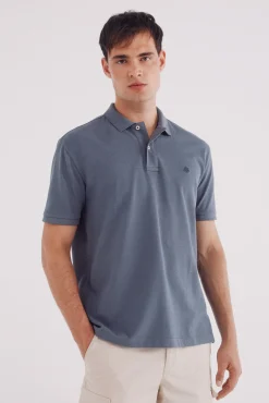 Springfield Polos-Polo piqué básico regular fit azul