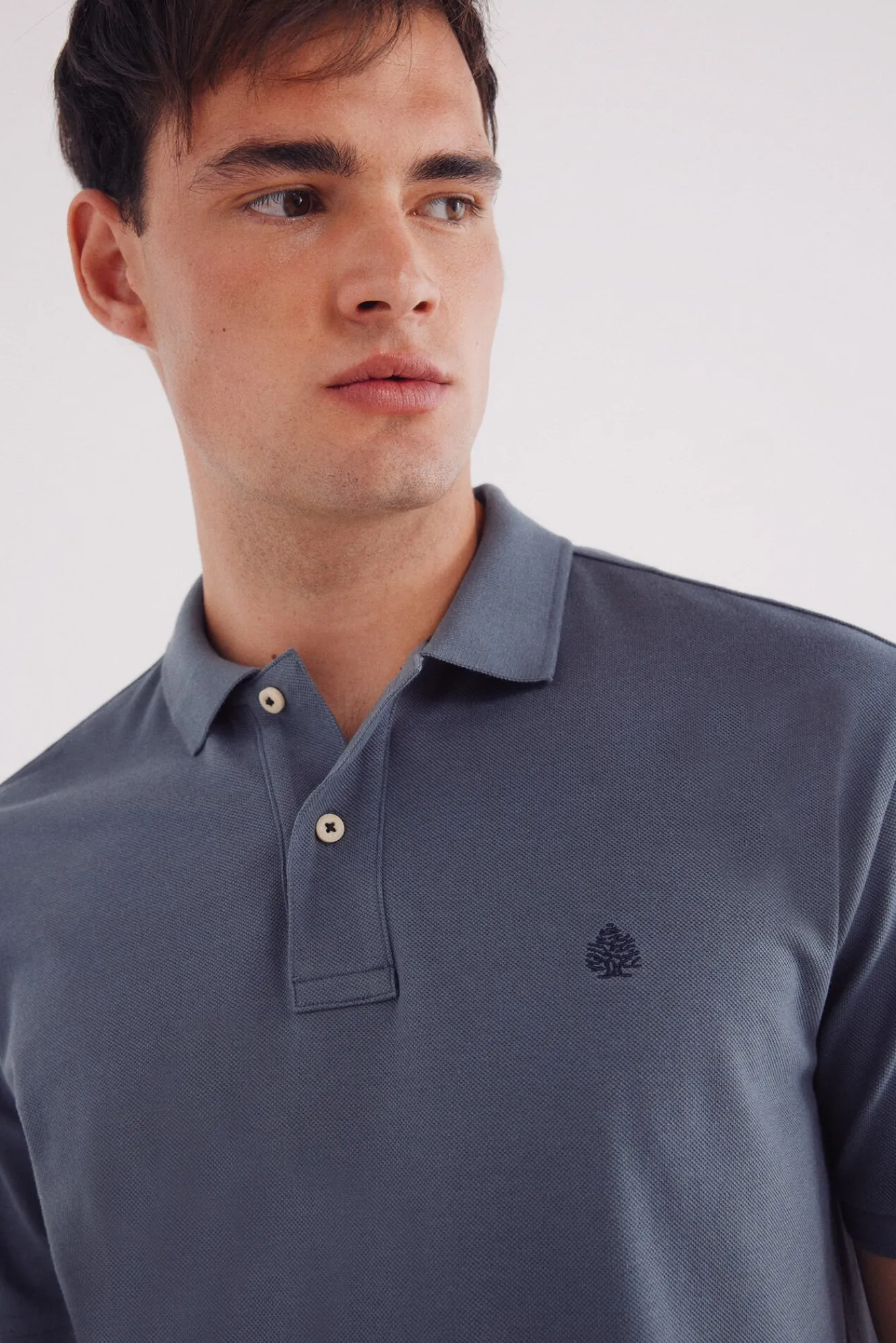Springfield Polos-Polo piqué básico regular fit azul