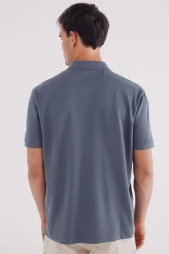 Springfield Polos-Polo piqué básico regular fit azul