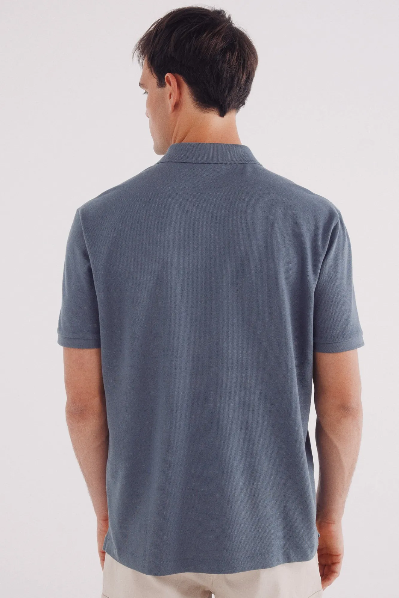 Springfield Polos-Polo piqué básico regular fit azul