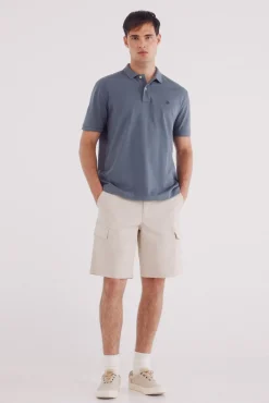 Springfield Polos-Polo piqué básico regular fit azul