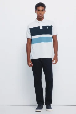 Springfield Polos-Polo piqué color block de corte regular cinzento