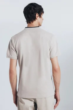 Springfield Polos-Polo piqué gola mao slim fit cru