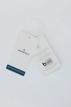 Springfield Polos-Polo piqué gola mao slim fit cru